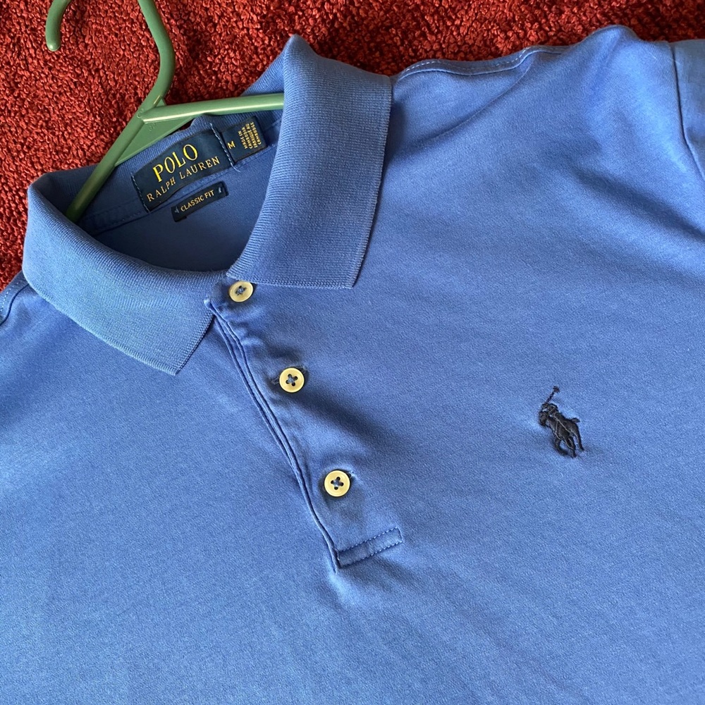 Short sleeve Polo 1/4 button up